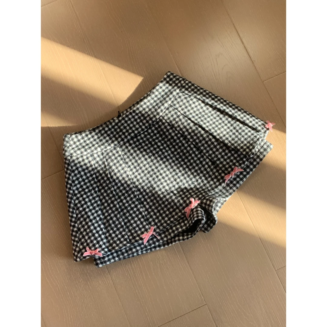 瑞茜·威瑟斯冬季韩版复古百搭气质格纹半裙R6989-2H