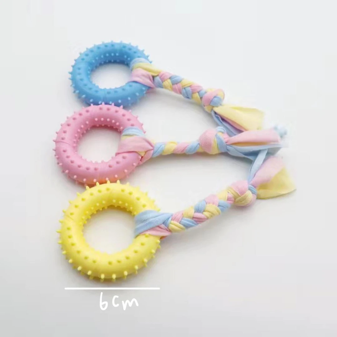 宠物猫狗玩具马卡蛇咬咬胶磨牙棒耐咬小中型犬泰迪幼犬橡胶洁齿