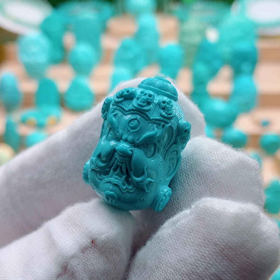 绿松石未镶嵌大黑天