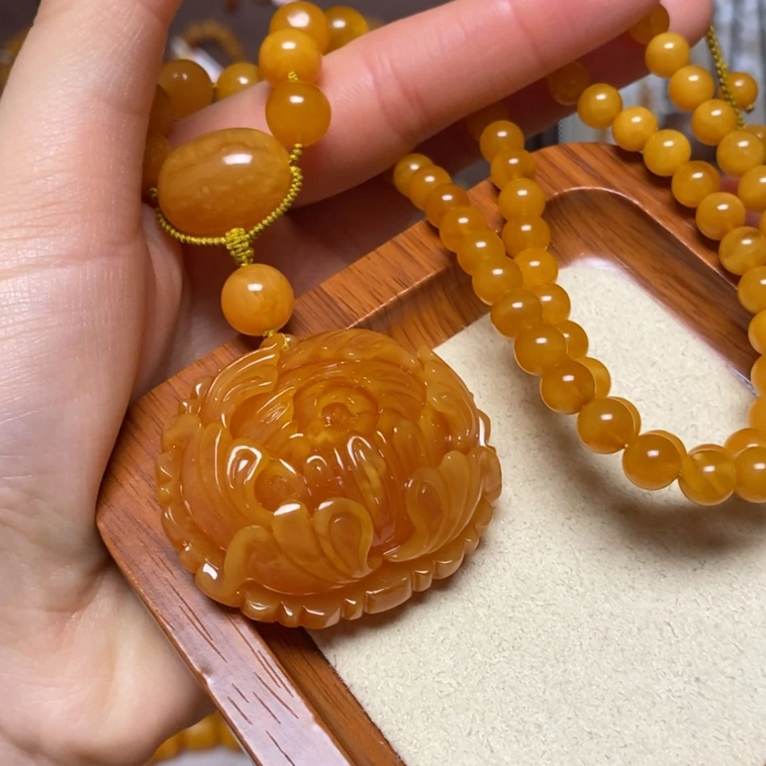 【闪购商品】蜜蜡颈饰未镶嵌项链