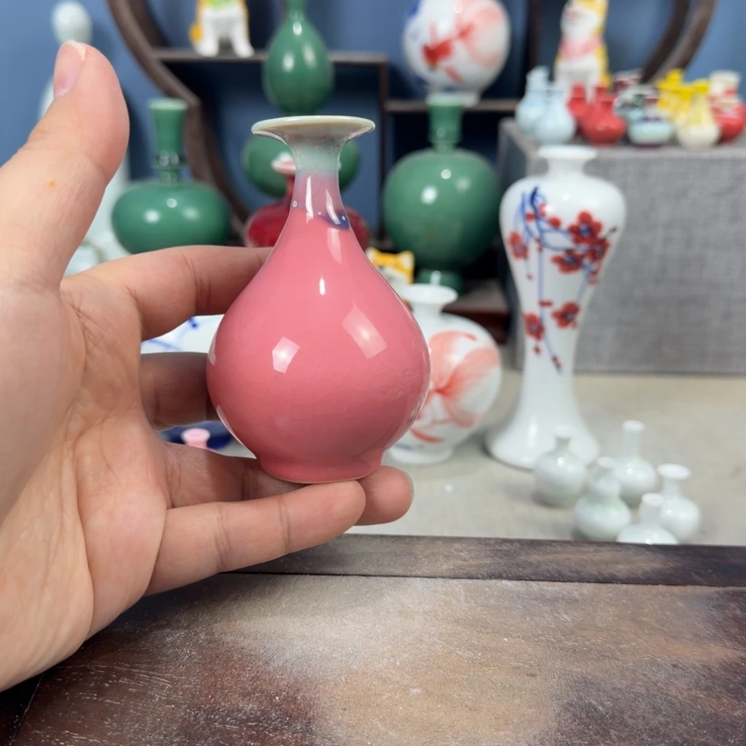 陶瓷手工小花器摆件