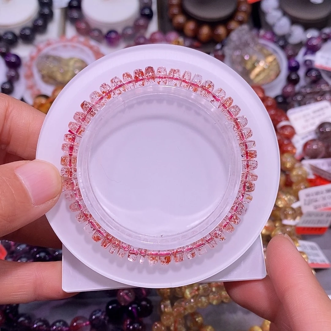 未镶嵌手链水晶金草莓6.5