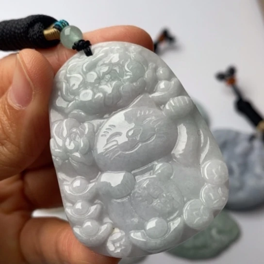 翡翠未镶嵌挂件翡翠