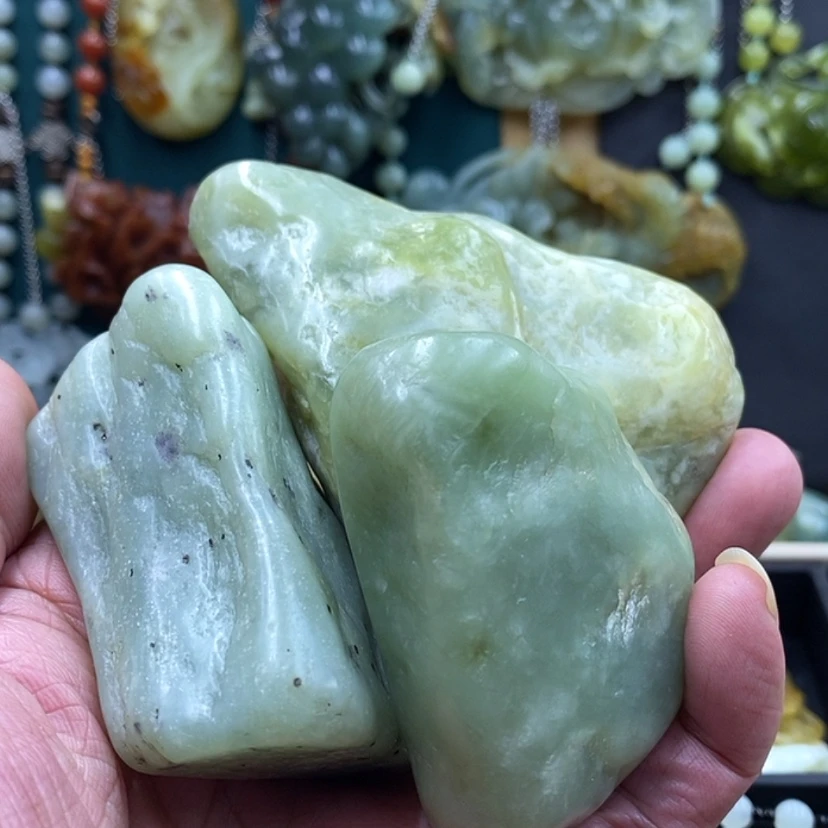 【闪购商品】未镶嵌岫玉原石三块