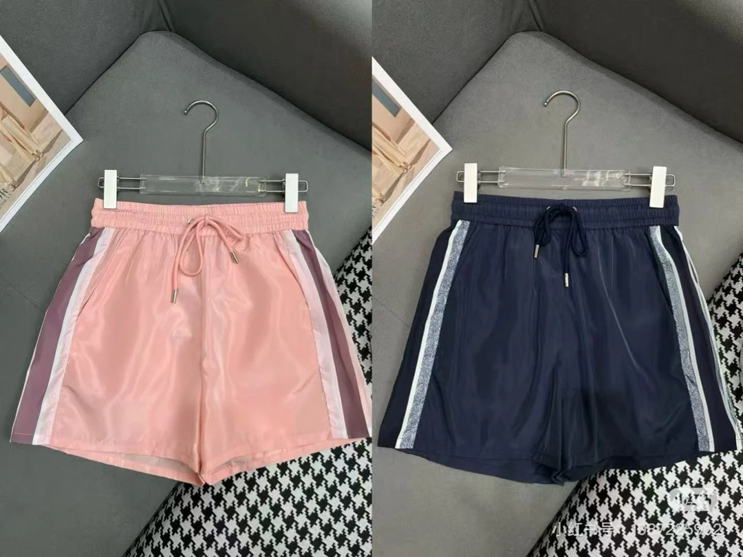 A9-4两色“条纹边”松紧腰短裤