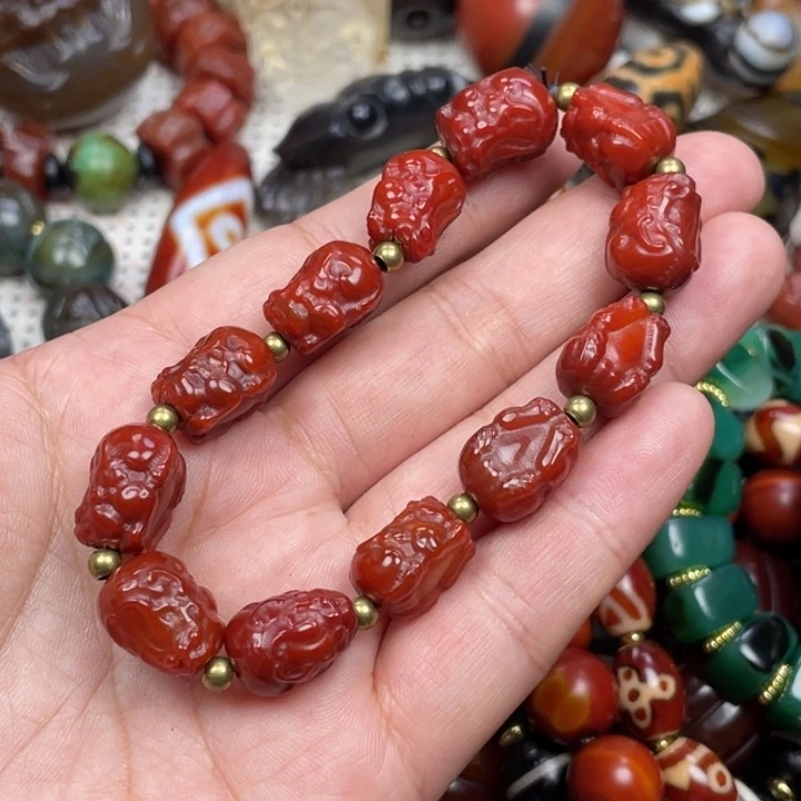 醉***风玛瑙/玉髓颈饰未镶嵌