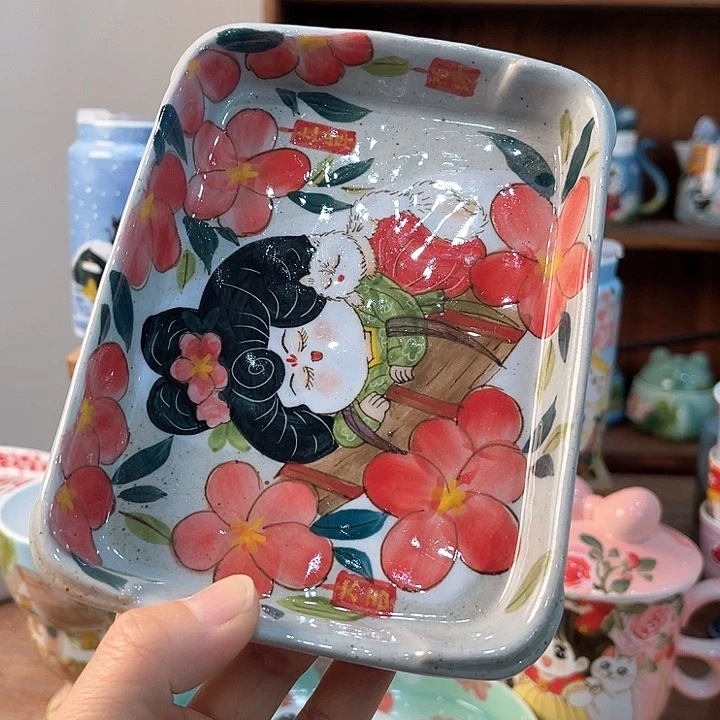 陶景德镇釉下手绘陶瓷
