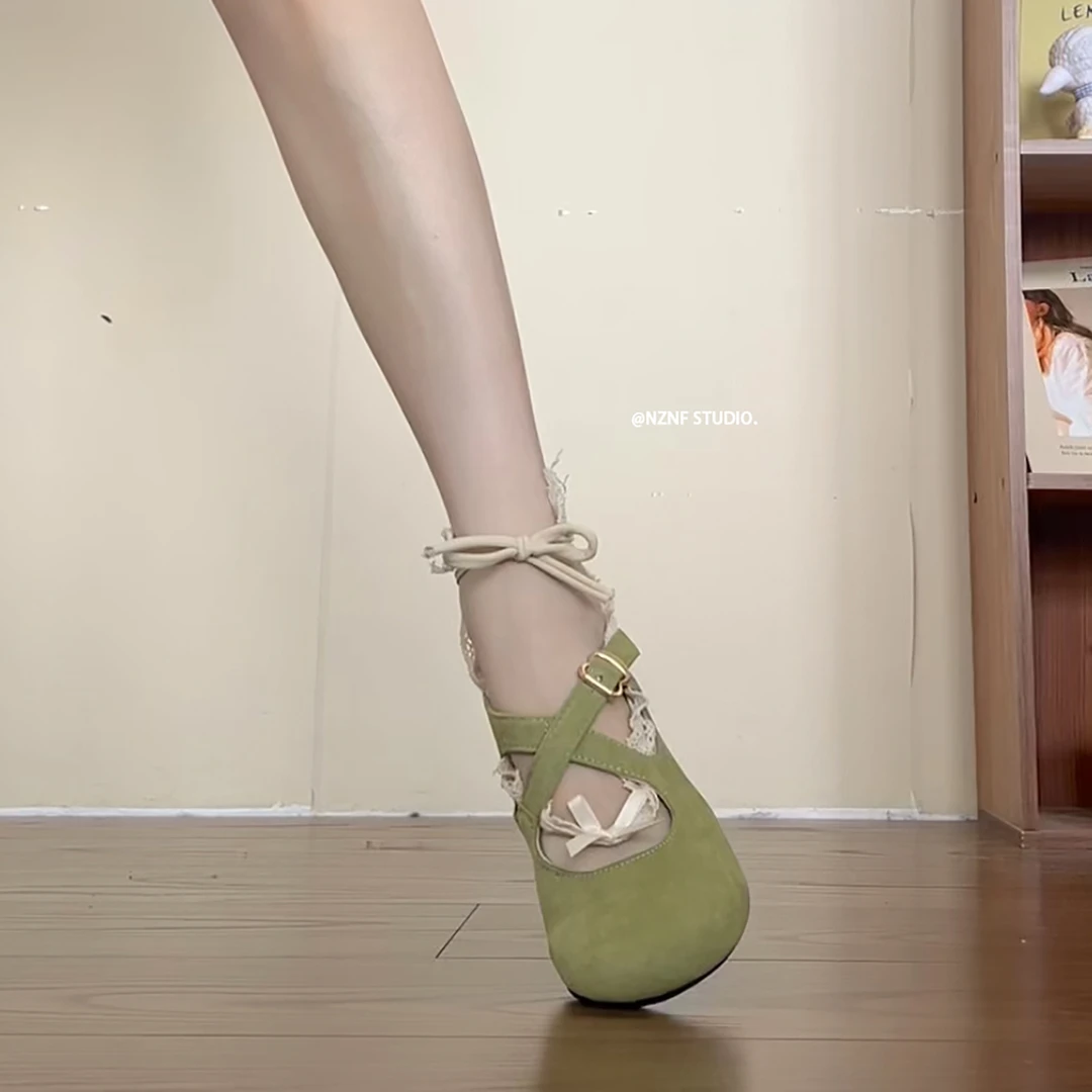 复古法式平底内增高浅口单鞋女秋2025新款仙女风百搭玛丽珍勃肯鞋