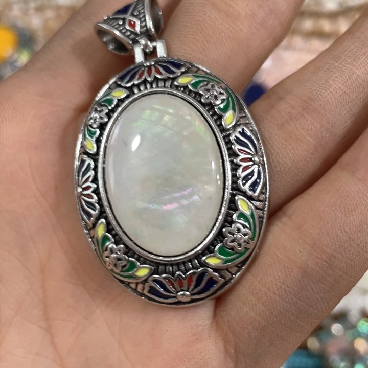 贝壳非金属一个美国彩贝景泰蓝款