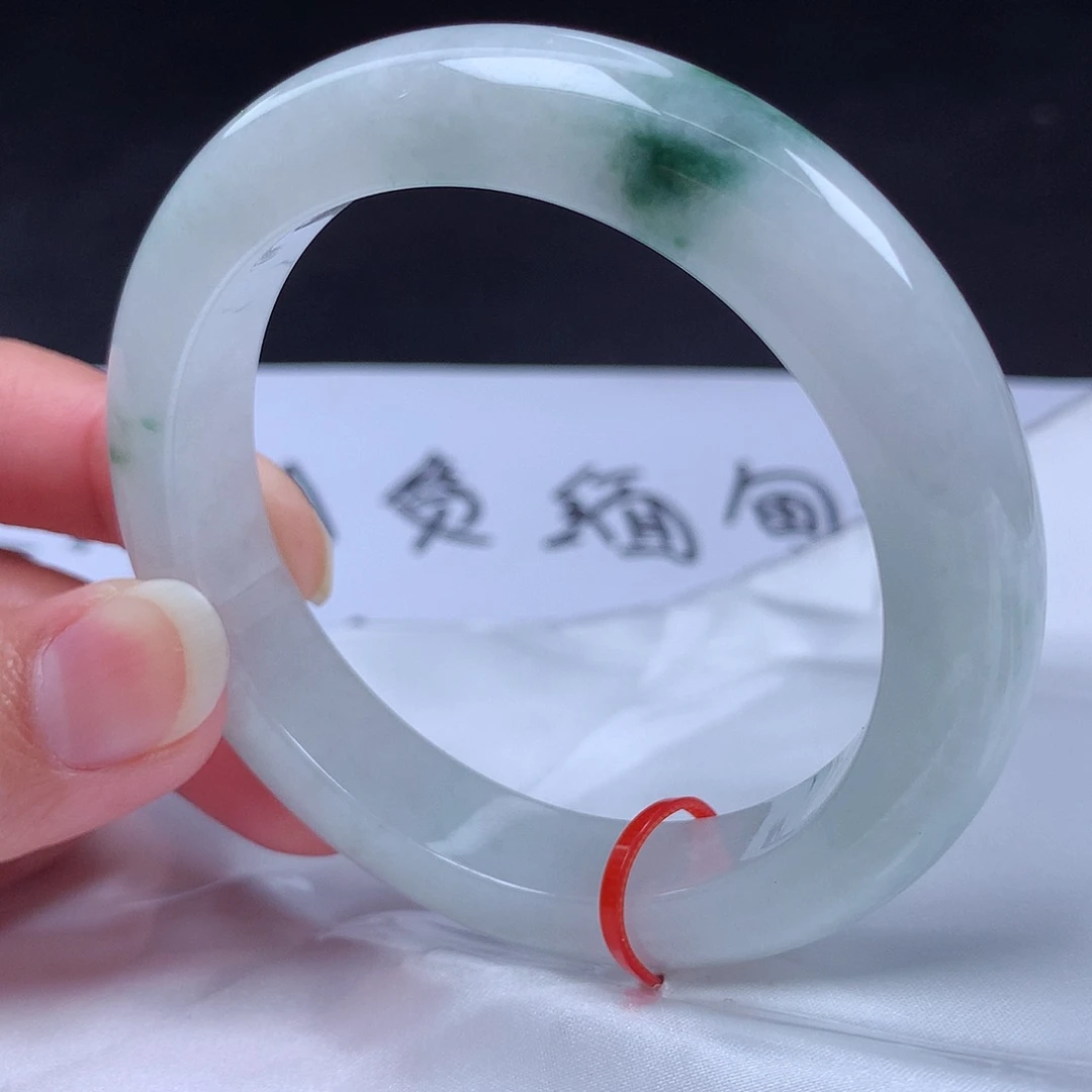 翡翠未镶嵌手镯55圈m1466