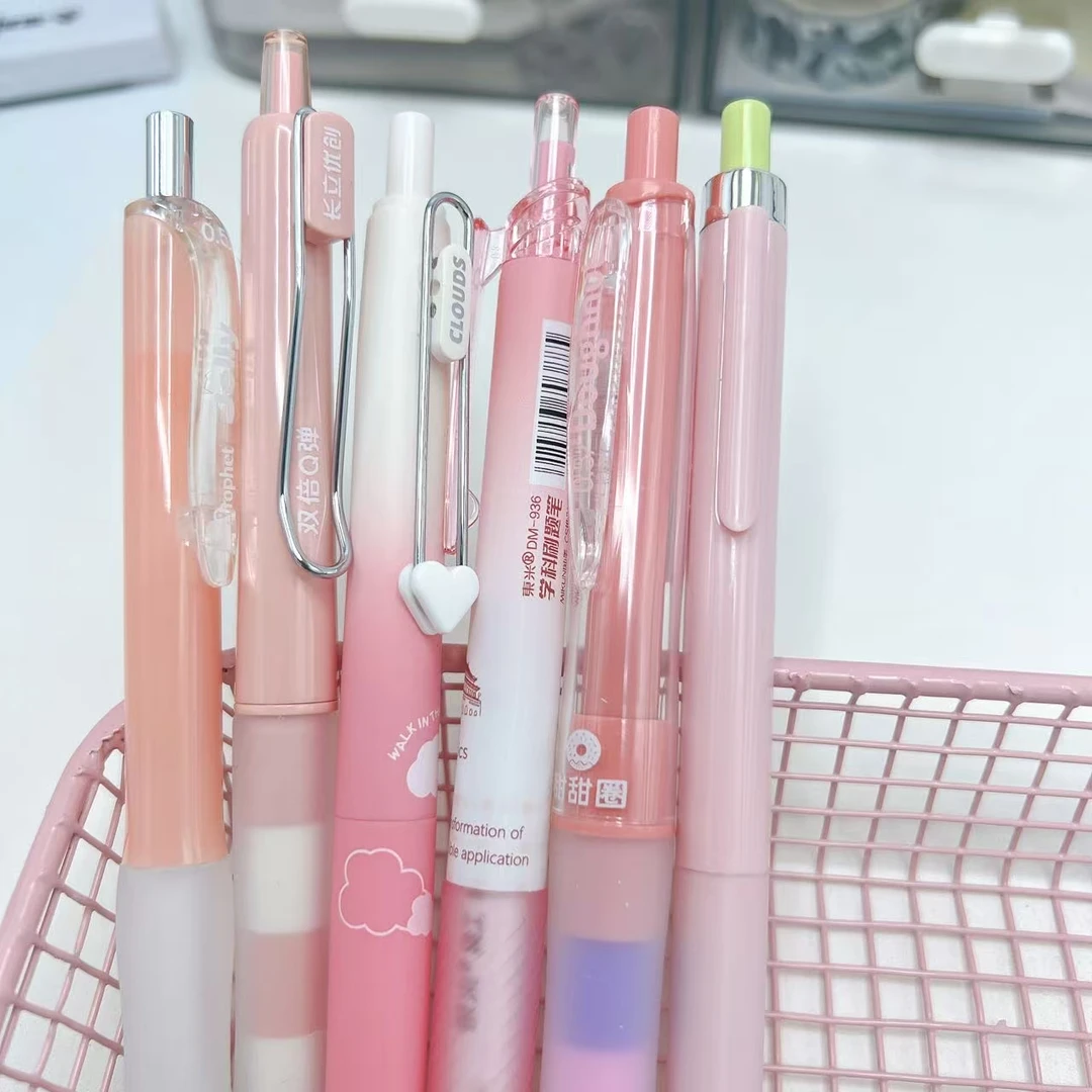 【黑墨/6支】A01粉杆甜甜圈果冻云端万物生..掉封蜡不售后
