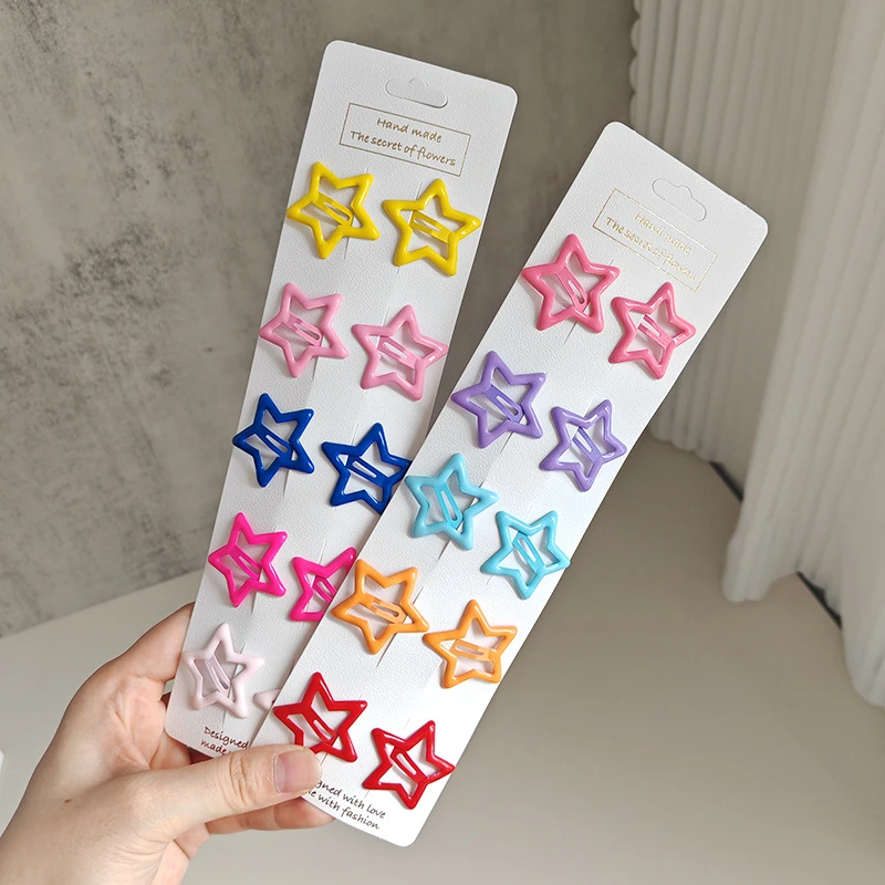 边夹女童网红BB夹夹子彩色刘海夹可爱甜美发饰发夹女糖果色发圈