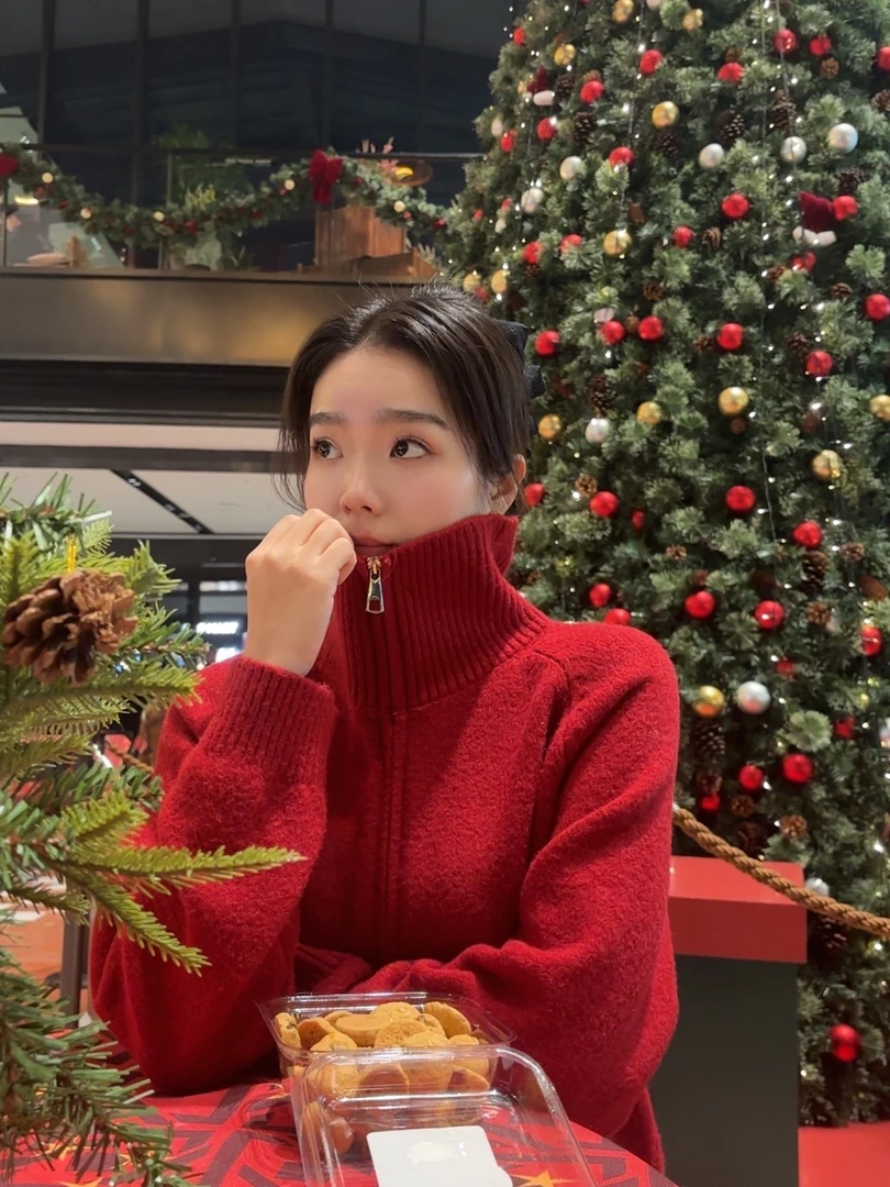 编号对应衣服  新年毛衣开衫女新款慵懒风宽松洋气短款针织外套