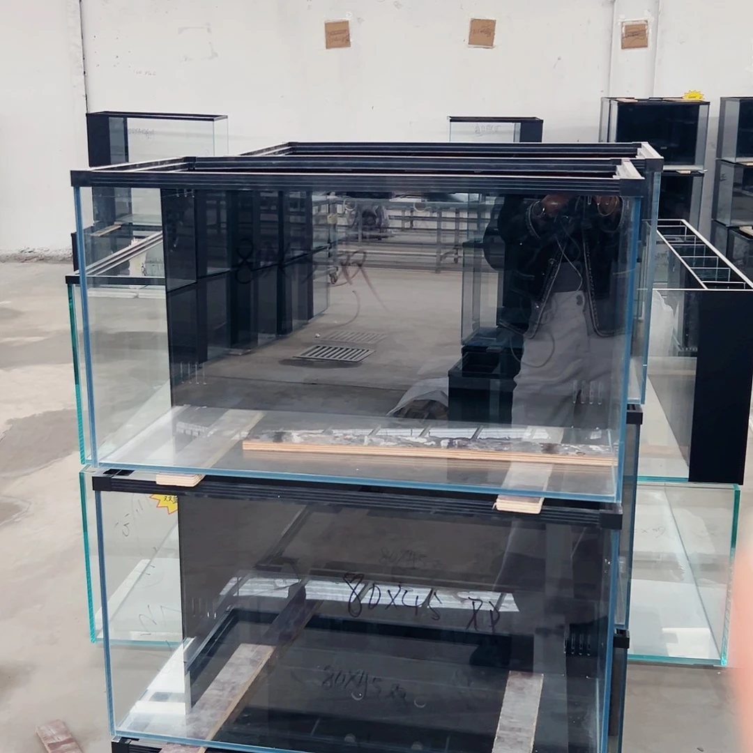 玻璃80、45背滤双进出鱼马桶玻璃推拉盖