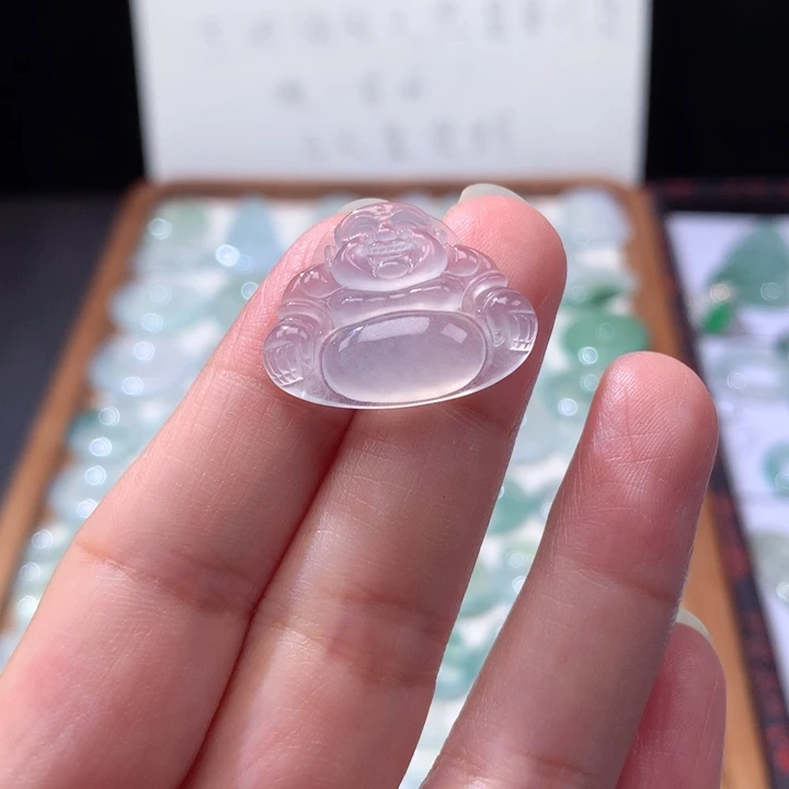 颈饰未镶嵌翡翠冰种平安扣