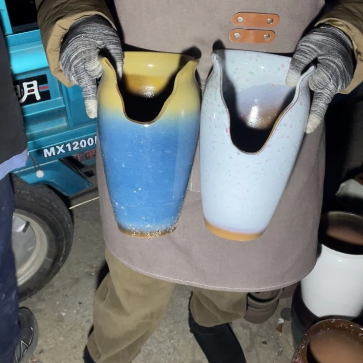 紫砂花盆口14高27正品正品