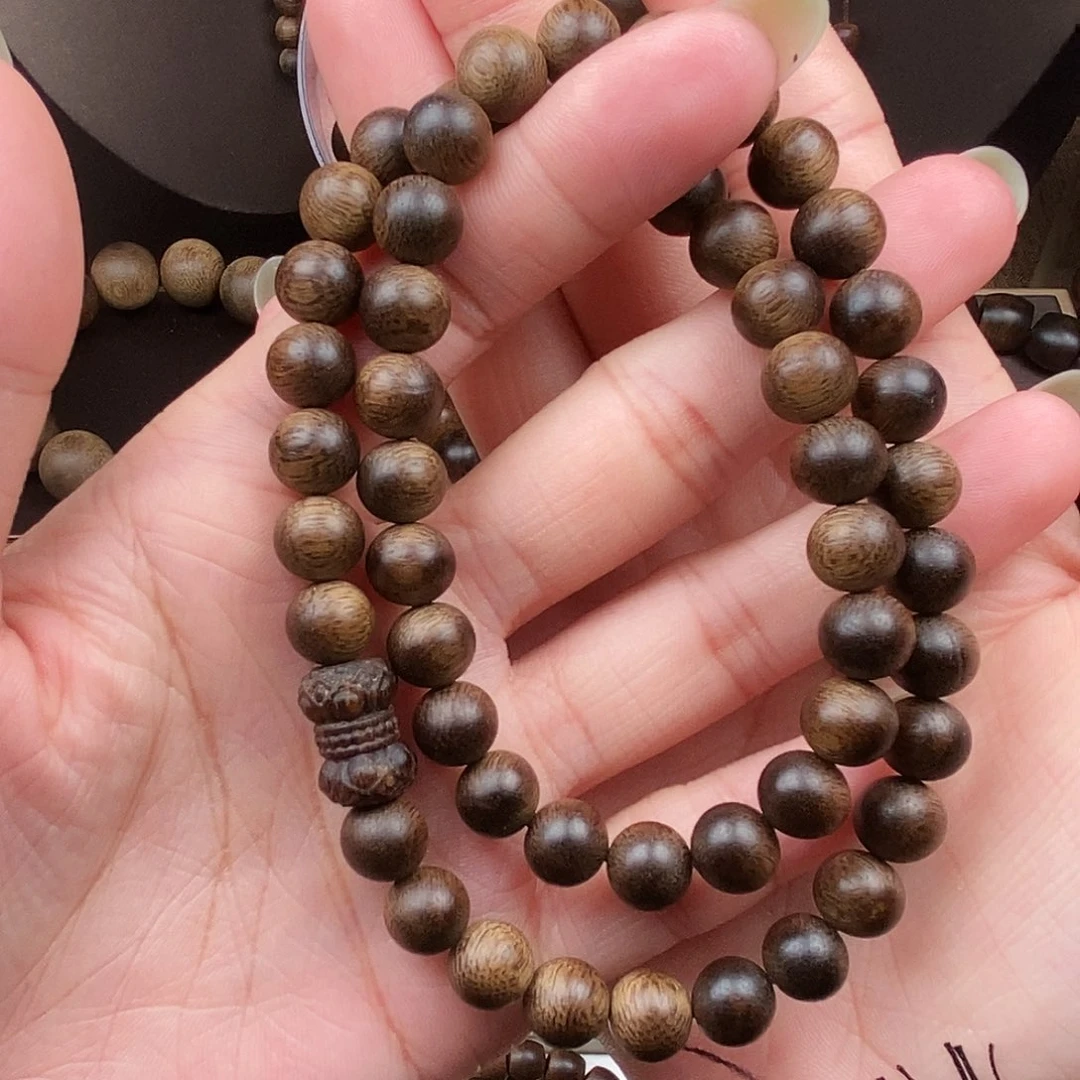 手串沉香越南富森红土玉化瘤疤