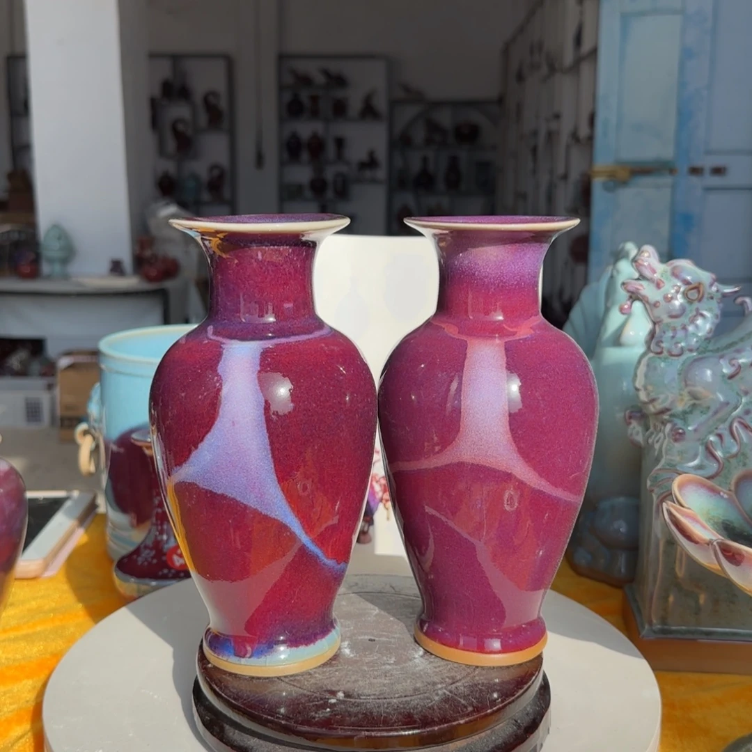 摆件陶郑家钧窑摆件