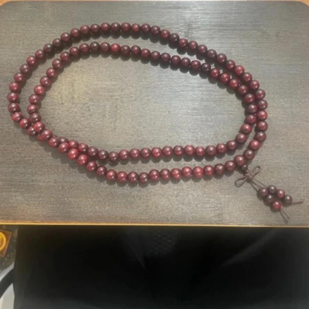 S-6007小叶紫檀多圈108颗（无礼盒）