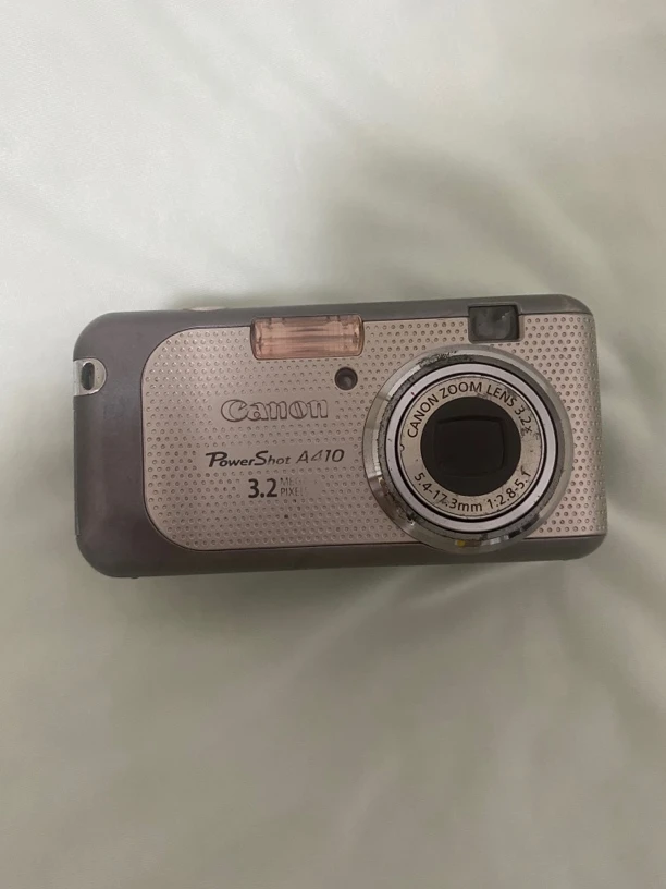 9新 Canon/佳能 a410灰色复古式ccd相机（自备五号电池）