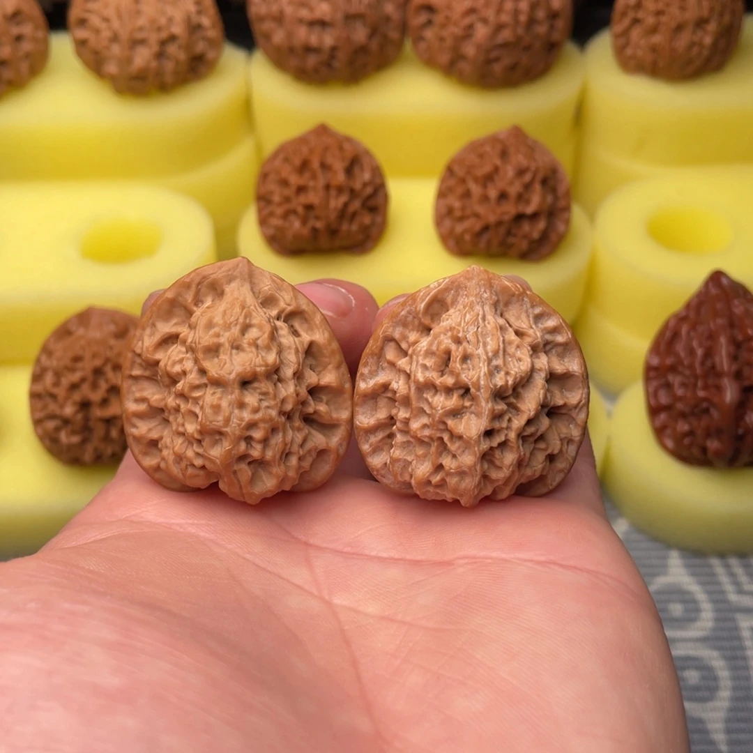 文玩核桃把件35全品关关公子帽