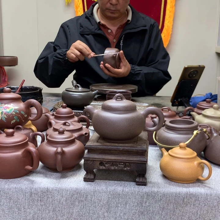 茶壶紫泥祥园半手工制作