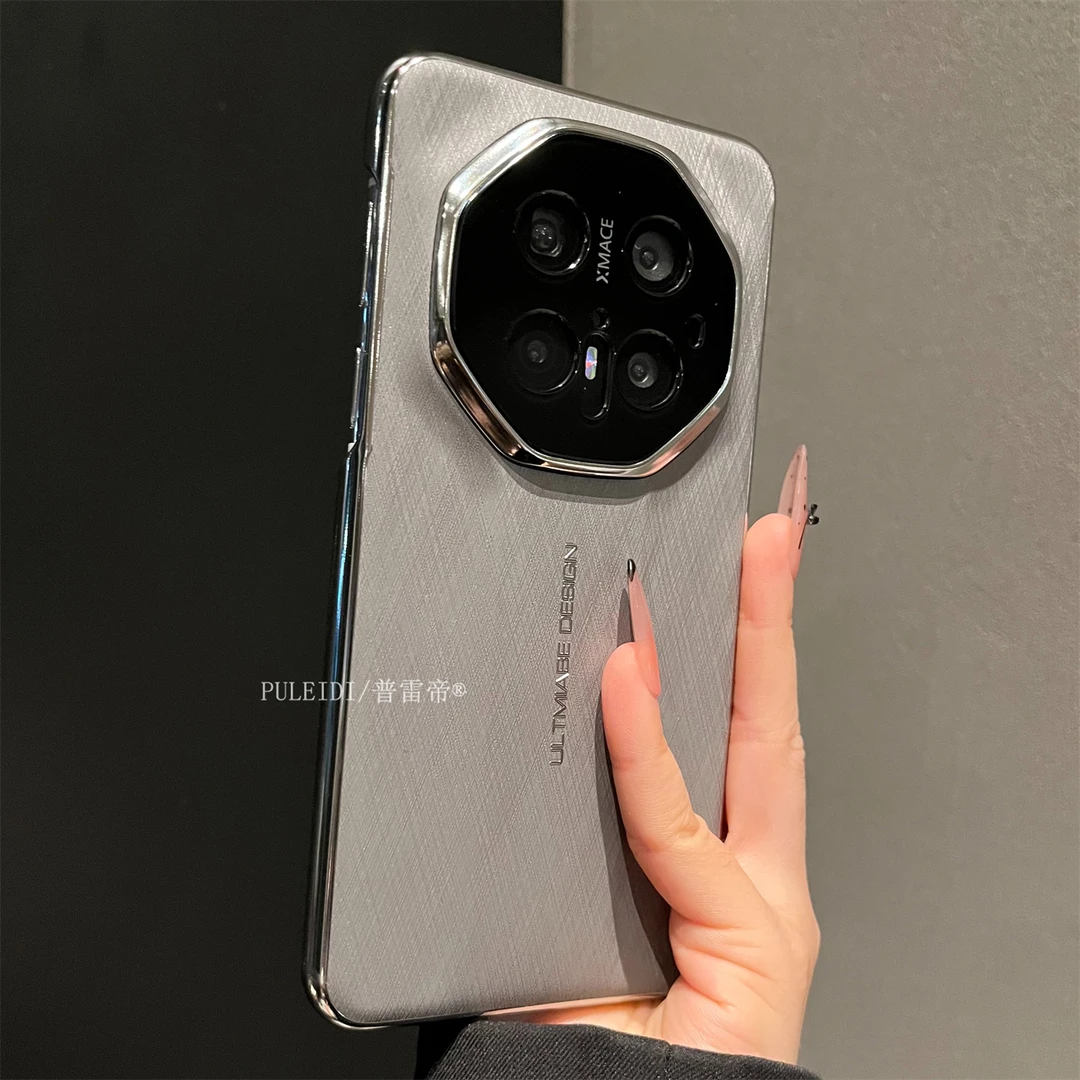 秒变非凡大师黑色金丝适用华为mate70RS非凡大师手机壳简约轻奢风