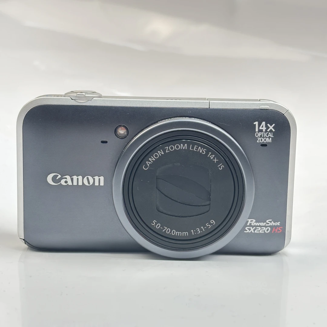 95新 Canon/佳能 sx220深空灰小长焦1210万像素14倍变焦复古ccd