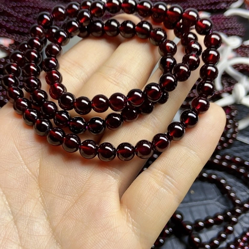 【闪购商品】石榴石手链未镶嵌涤*