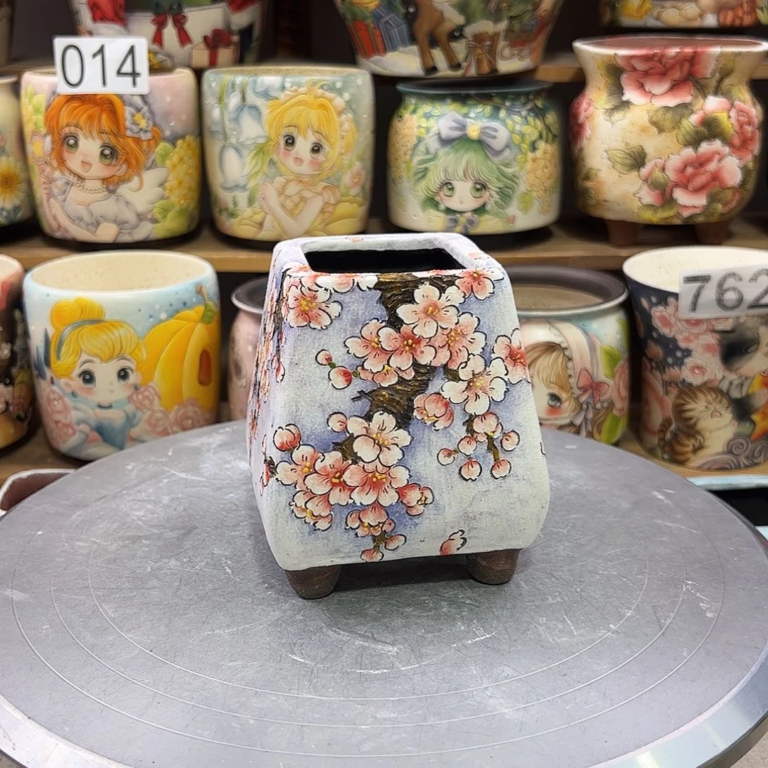 景德镇炫彩手绘口5.5高11