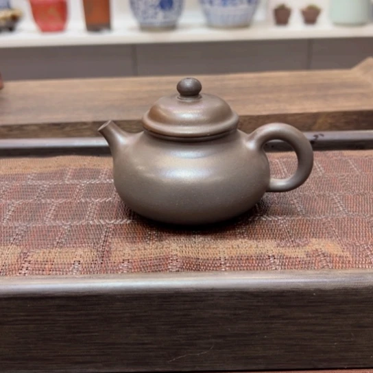 紫砂茶壶黄龙山大水潭原矿底槽清半手工柴烧。