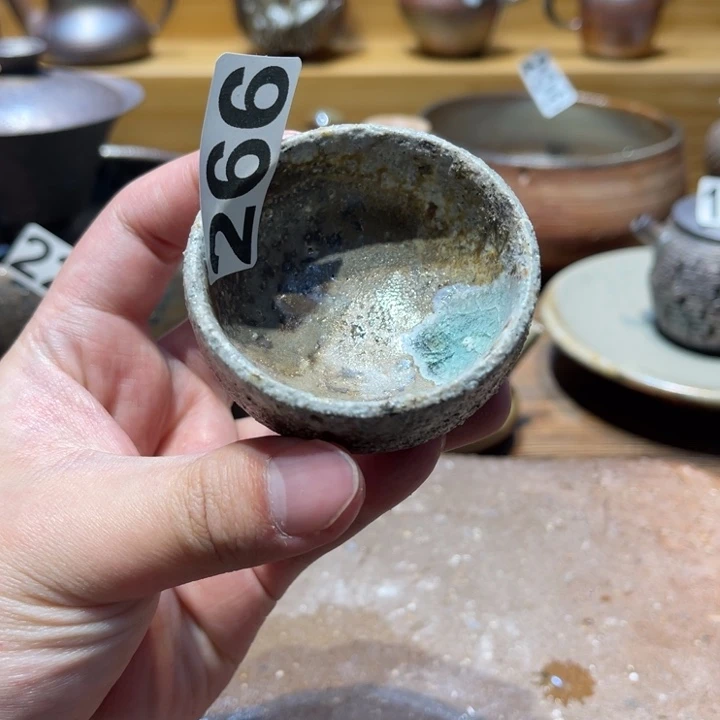 手工制作柴烧茶杯266