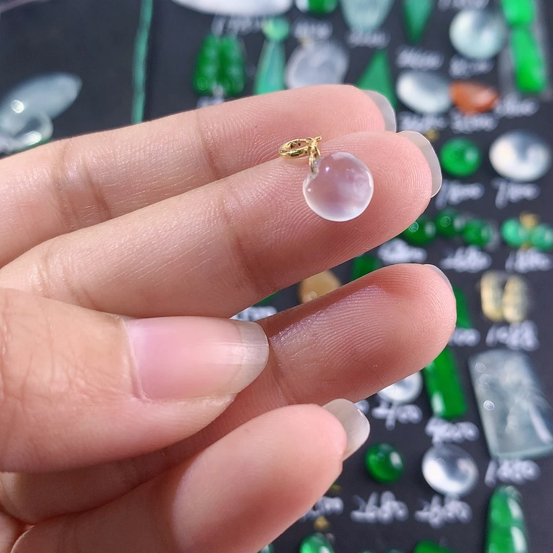 【闪购商品】翡翠颈饰未镶嵌苹果提溜