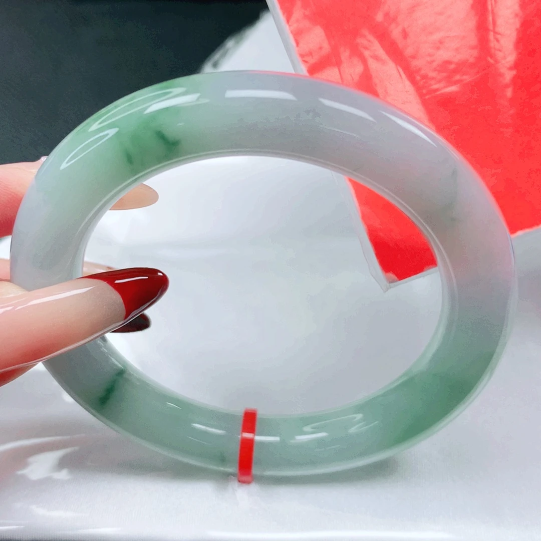 翡翠未镶嵌手镯56.57