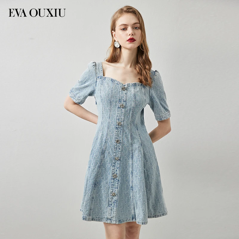 【品牌福利】EVA OUXIU/伊华欧秀连衣裙E32NQ0248