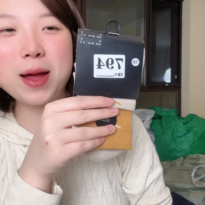 三醋酯纤维一百分毛巾黄色m码袜子