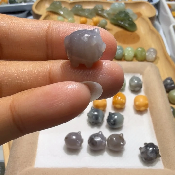 陌***烟未镶嵌和田玉珠宝半成品