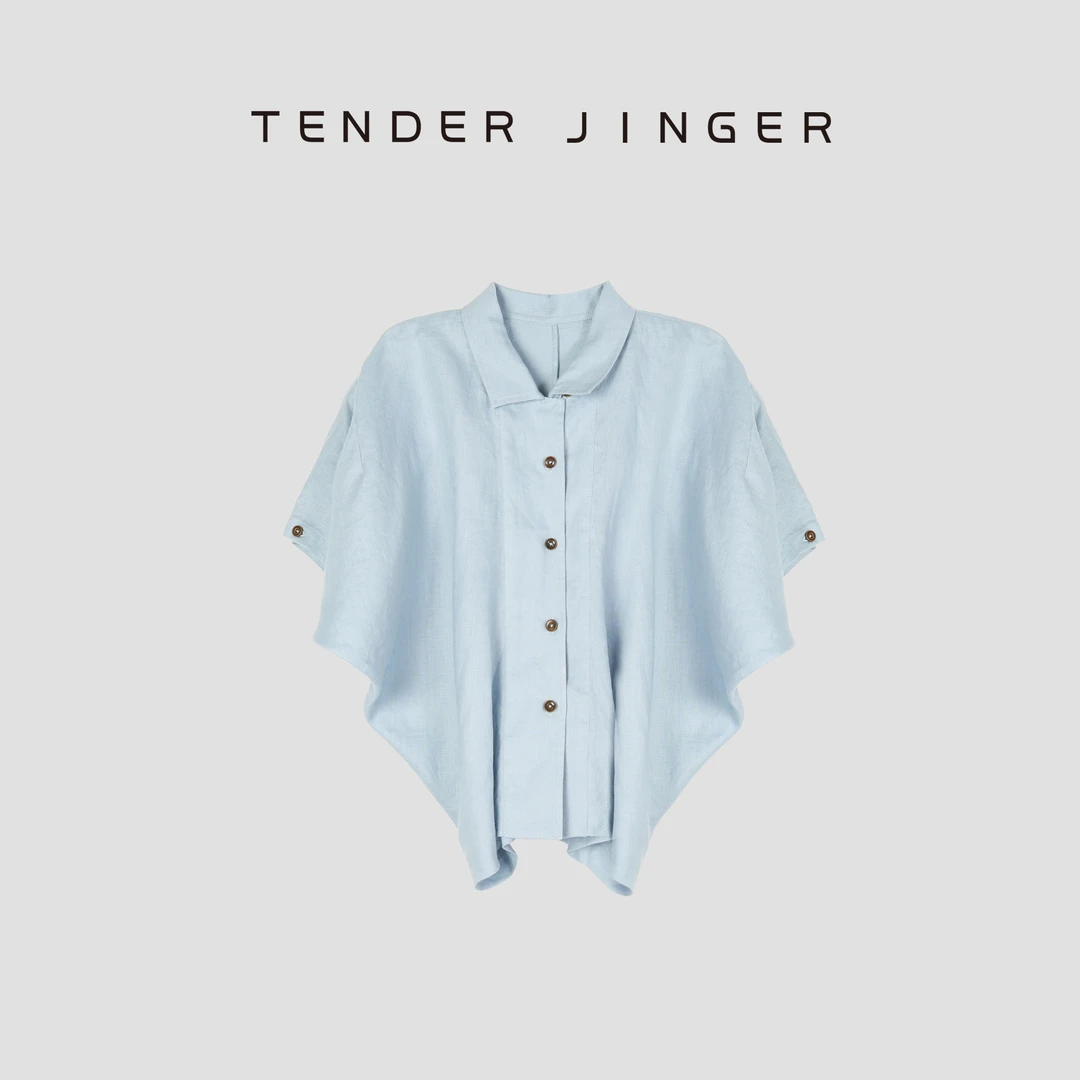 Tender Jinger【专柜】亚麻舒适连袖衬衫套装（分开拍）T52SHC30643