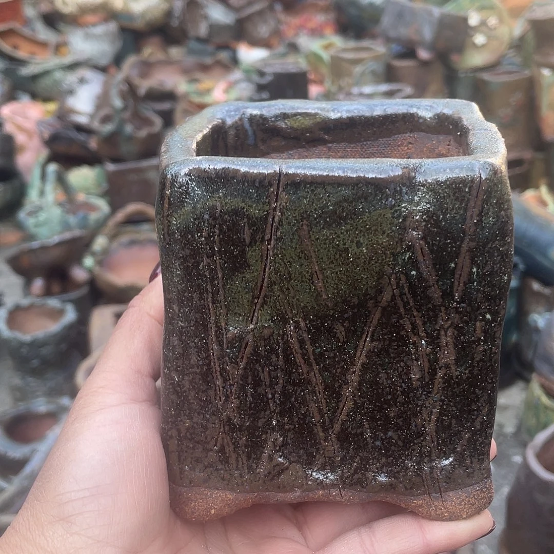 特价福利款高温粗陶手工盆