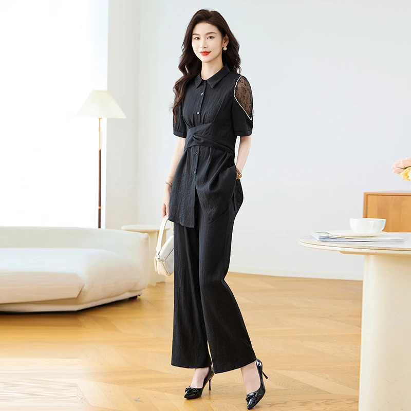 【可蓓儿】休闲时尚职业套装女2025新款可蓓儿超火减龄两件套初夏穿