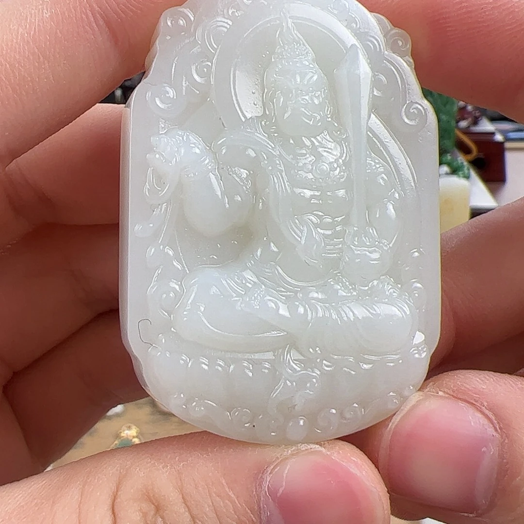 和田玉未镶嵌挂件