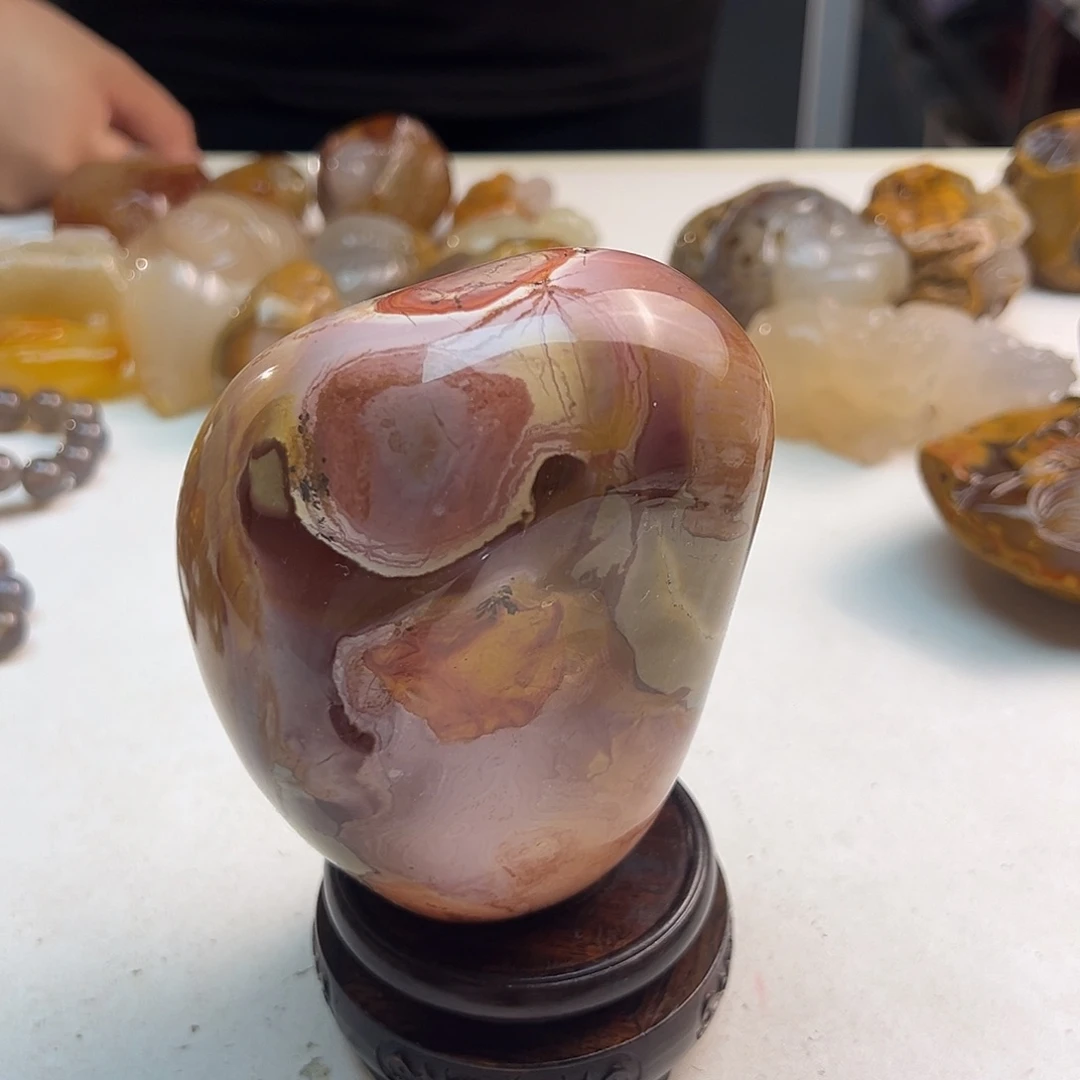 玛瑙/玉髓合金颈饰