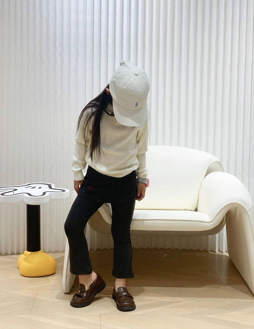 【秋】女童百搭儿童薄针织打底上衣秋款女童不起球秋冬加绒毛衣打底