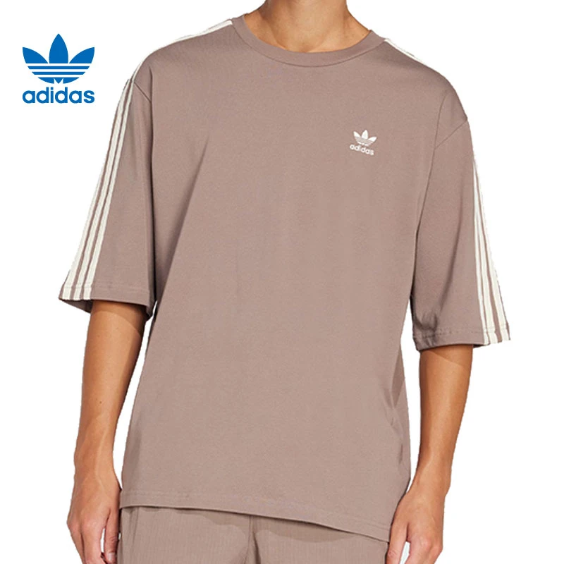 adidas阿迪达斯男子OVERSIZE TEE针织无领短T恤JP1058