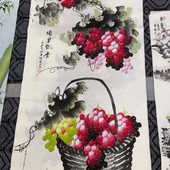 枕书斋画廊的直播间