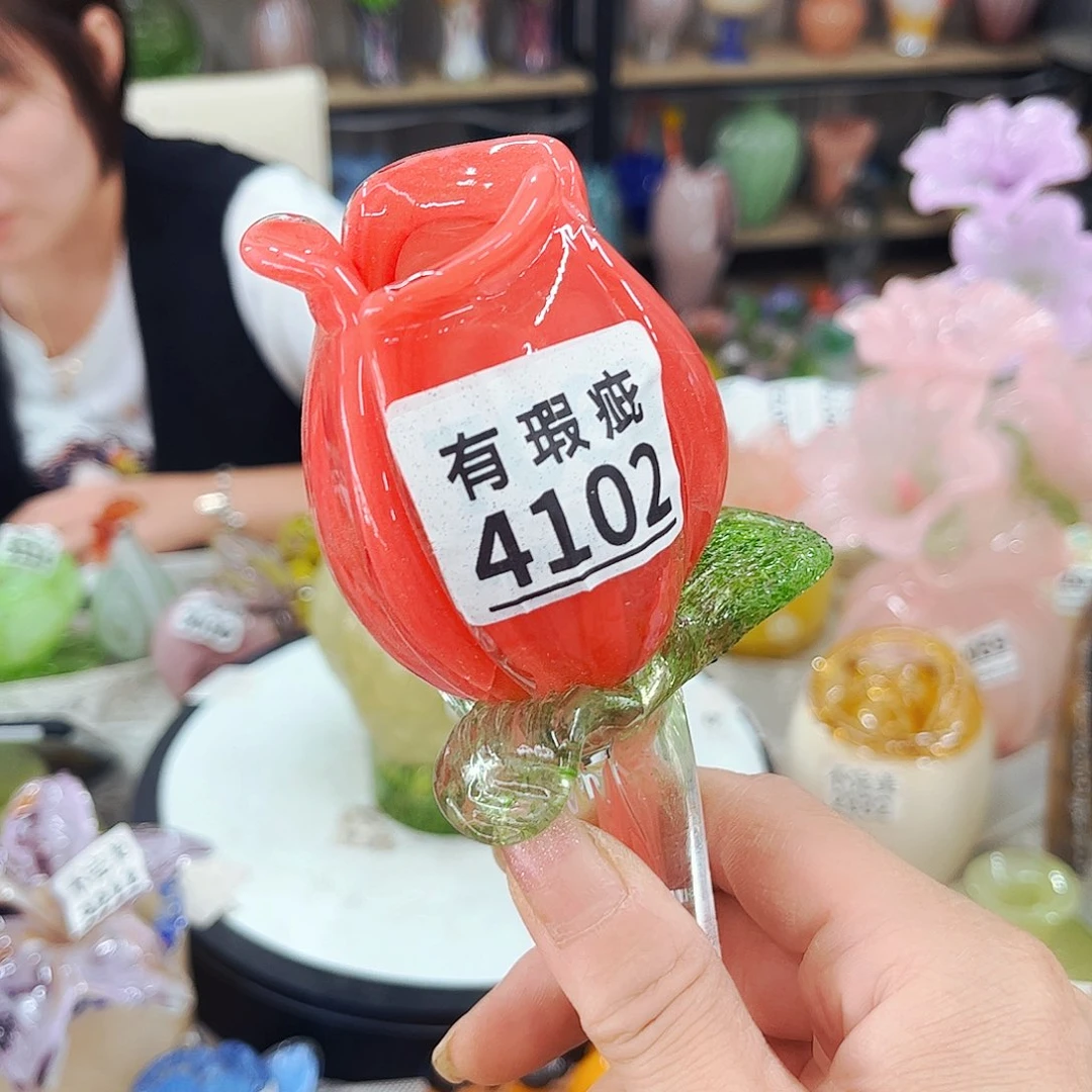 4102瑕花  家悦琉璃工艺品不完美