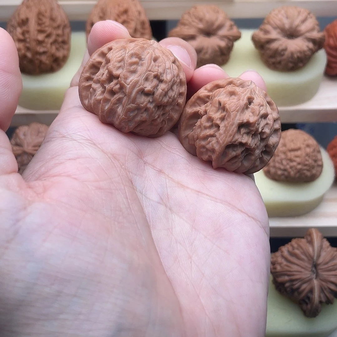 吊坠文玩核桃36.5全品三角白