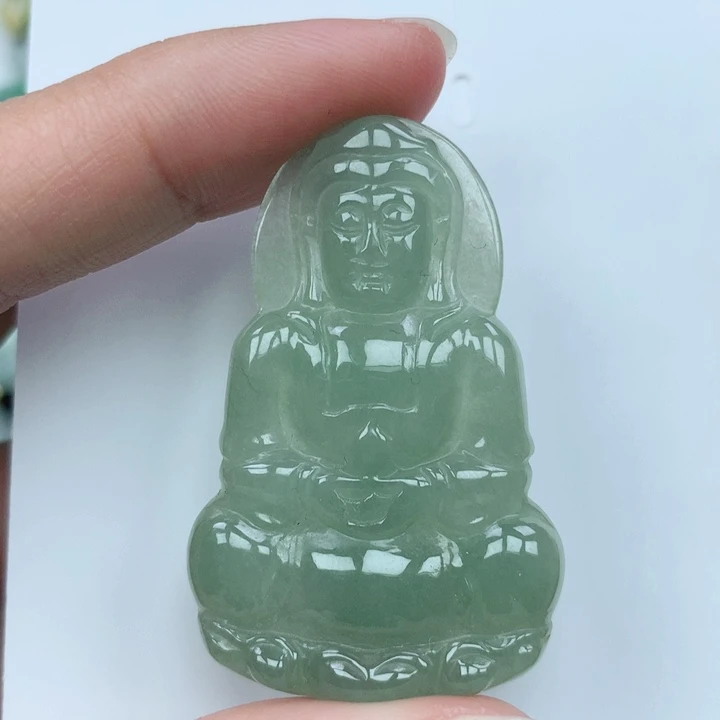 翡翠颈饰未镶嵌天然翡翠a货