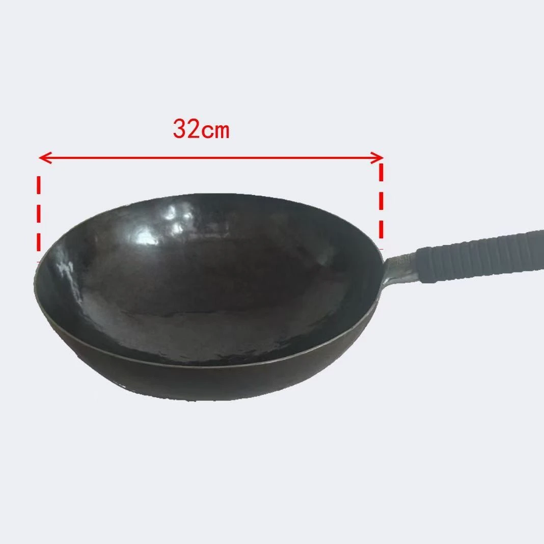 【膳香源】章丘纯手工铁锅热锻工艺纯手工无涂层省油，深度可定制