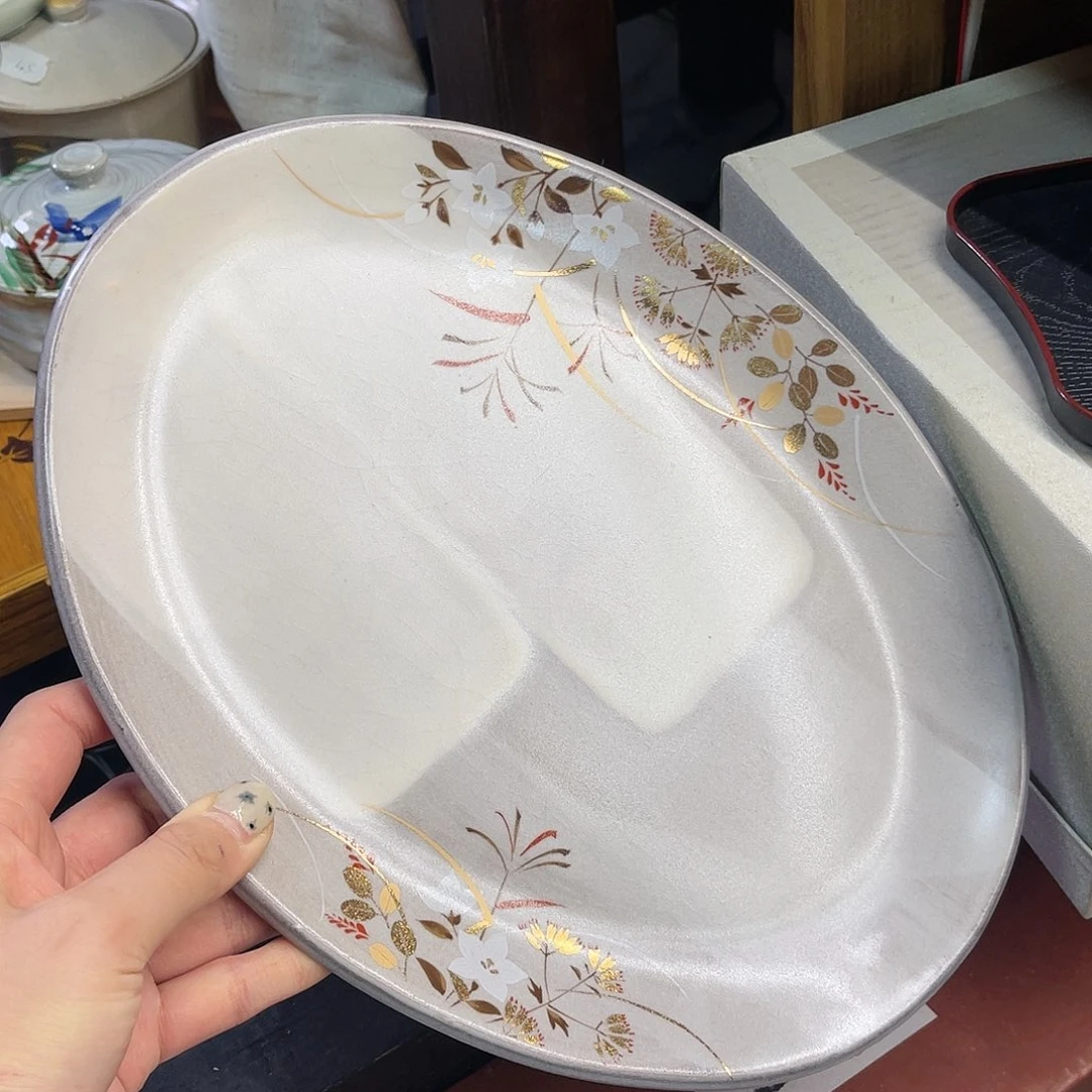 瓷片橘吉大陶盘鱼盘